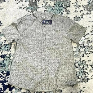 Haggar slim fit tuckless button-down shirt large NWT